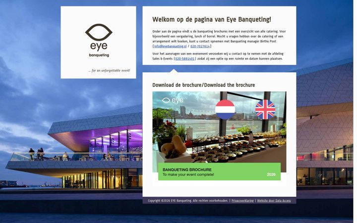 Screenshot of eyebanqueting.nl
