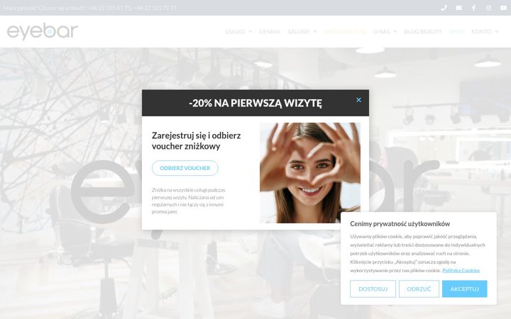 Screenshot of eyebar.pl