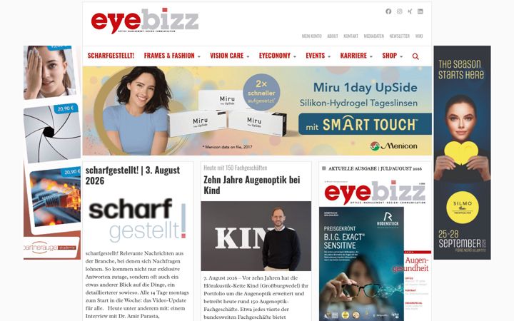 Screenshot di eyebizz.de