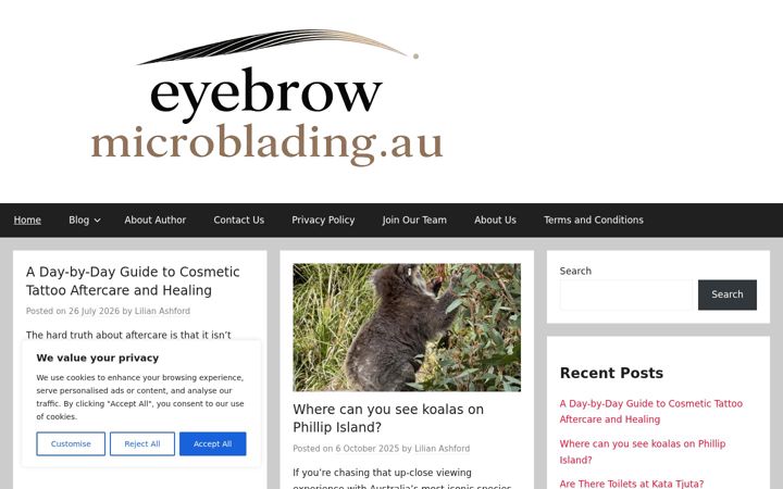 Snímek obrazovky eyebrowmicroblading.au