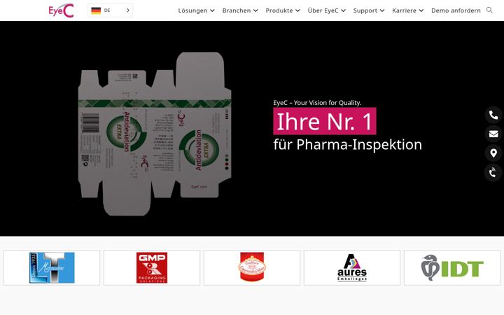 Screenshot di eyec.de