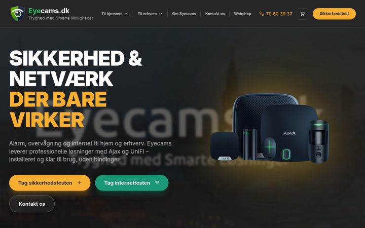 Screenshot of eyecams.dk