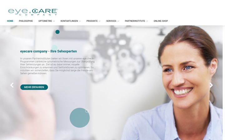 Screenshot di eyecare-company.de