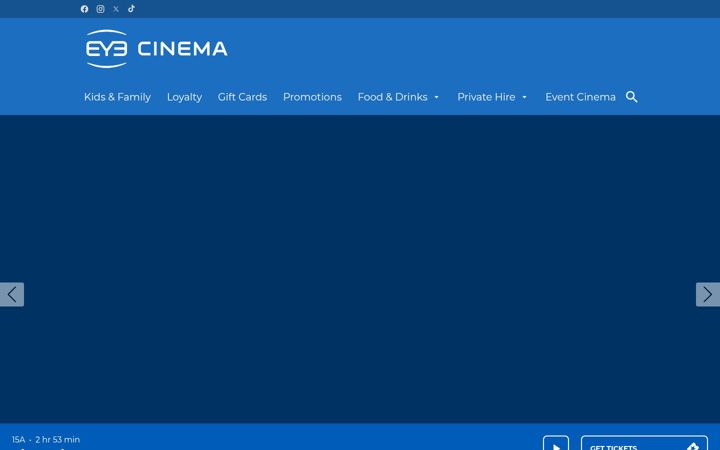 Skærmbillede af eyecinema.ie