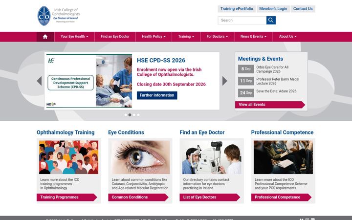 Skærmbillede af eyedoctors.ie
