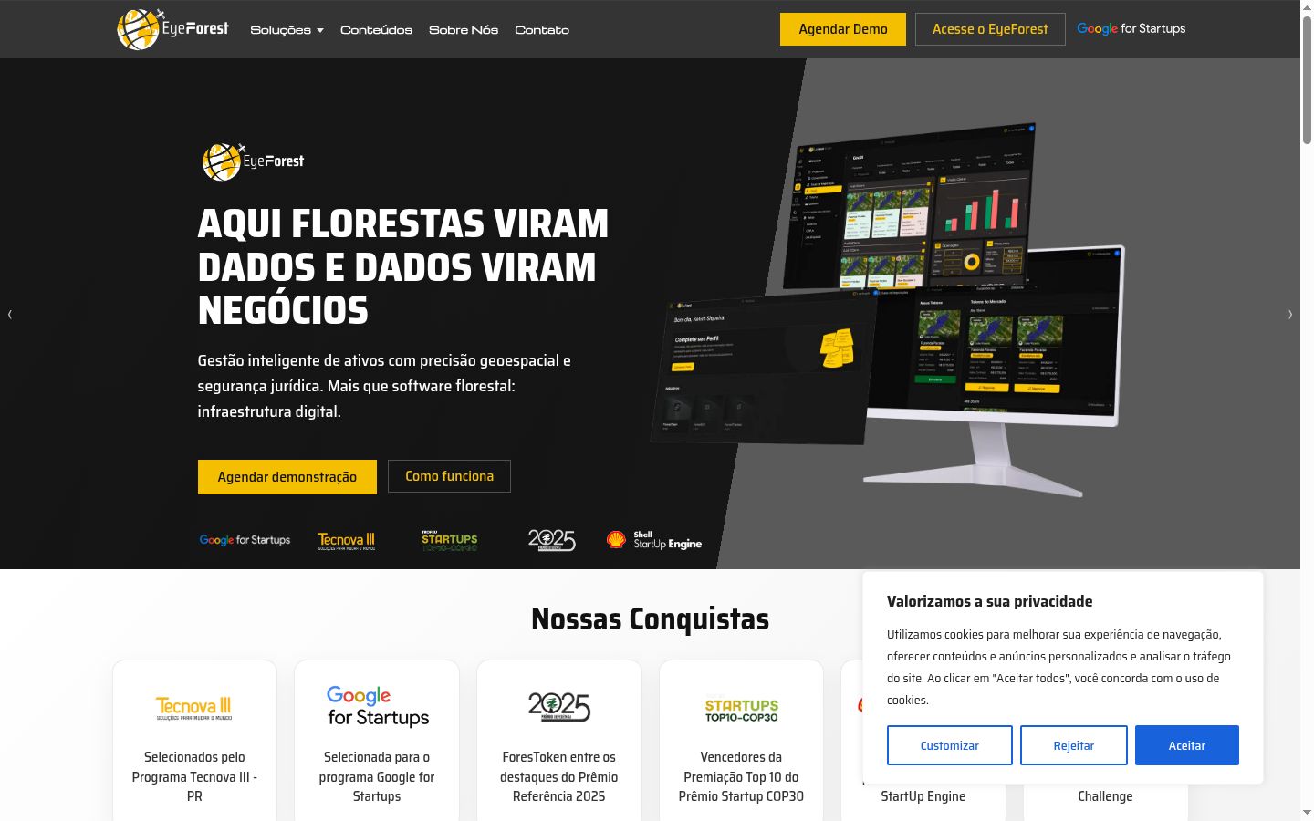 Screenshot tal-banner tal-kunsens muri qabel kwalunkwe interazzjoni