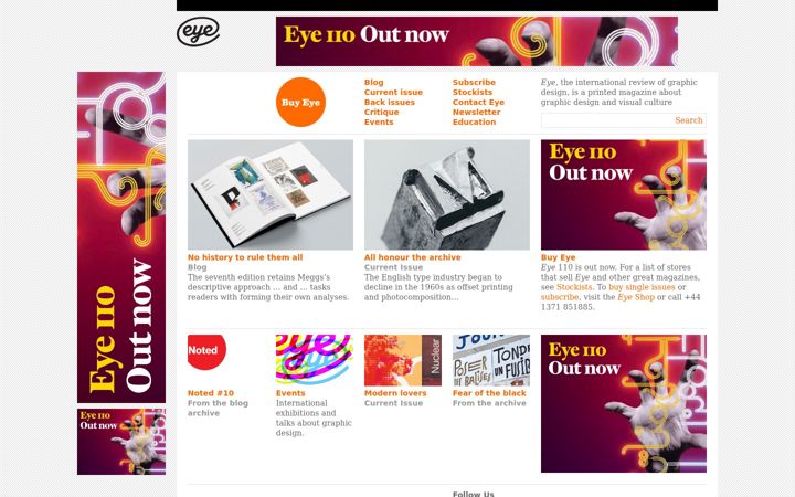Screenshot of eyemagazine.com