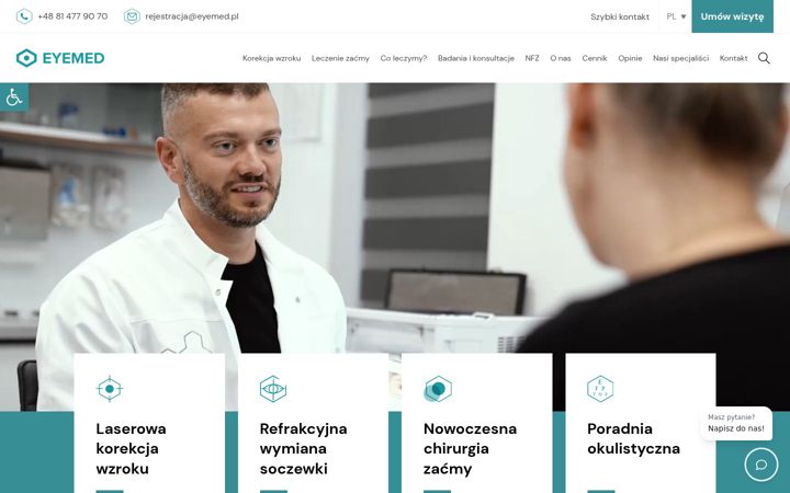 Screenshot of eyemed.pl