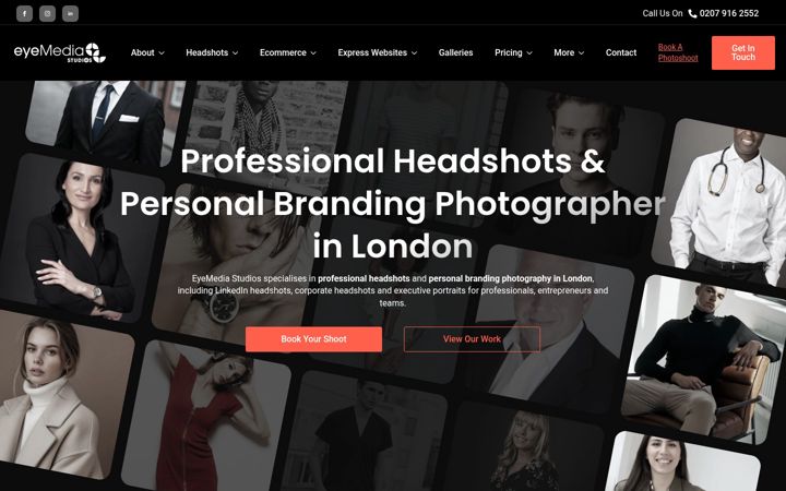 Screenshot of eyemediastudios.co.uk