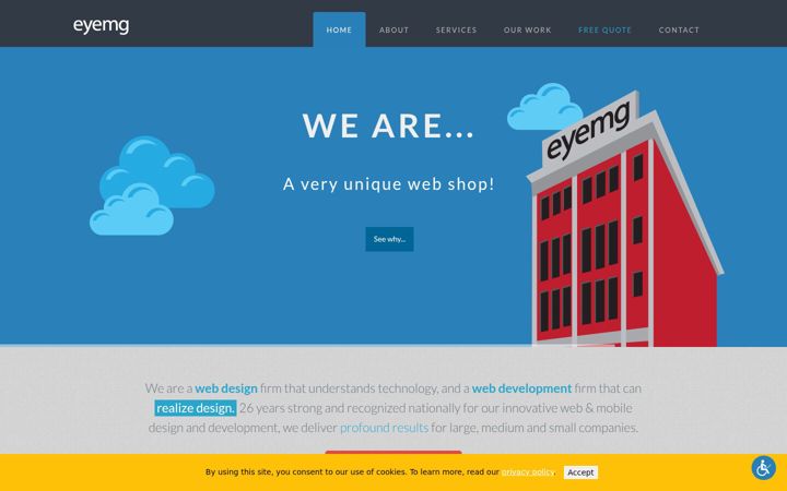 Screenshot of eyemg.com
