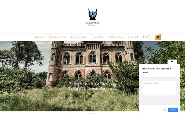 Screenshot of eyeofisis.fr
