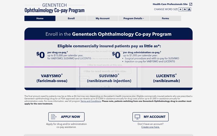 Screenshot of eyeoncopay.com