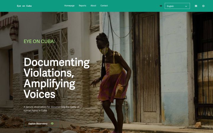 Screenshot of eyeoncuba.org