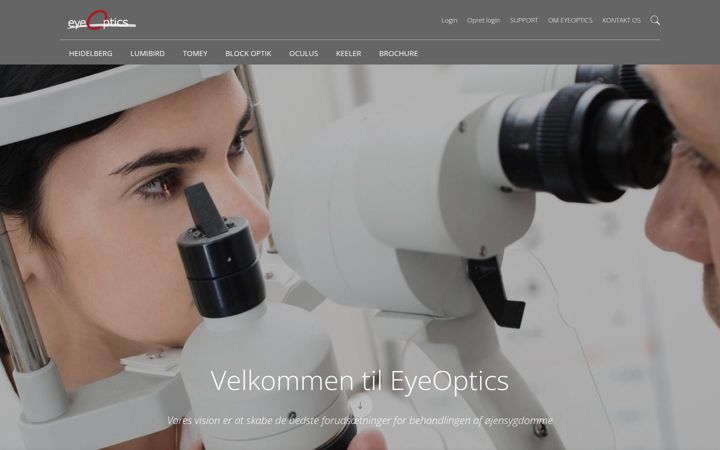 Screenshot of eyeoptics.dk