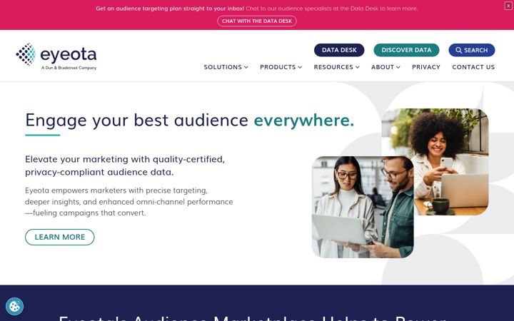 Screenshot of eyeota.com
