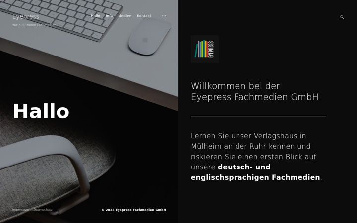 Screenshot of eyepress.de