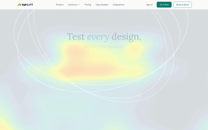 Screenshot of eyequant.com