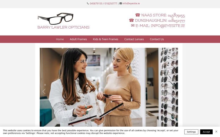 Skærmbillede af eyesite.ie