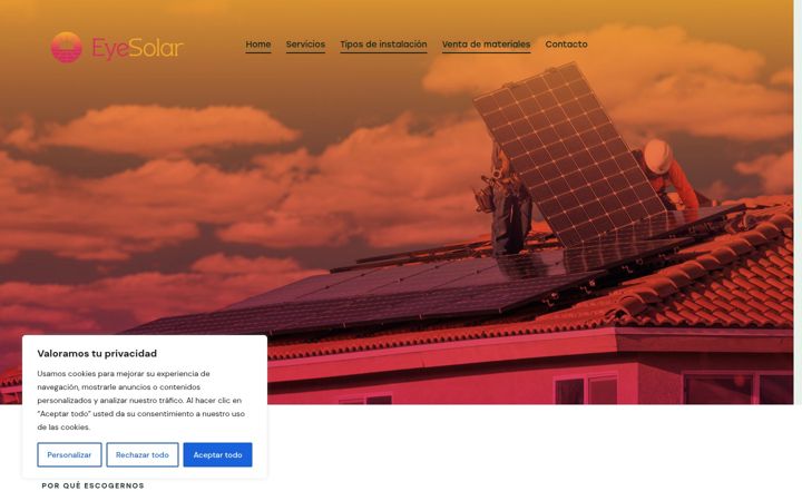 Screenshot του eyesolar.es
