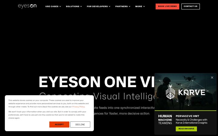 Screenshot of eyeson.com