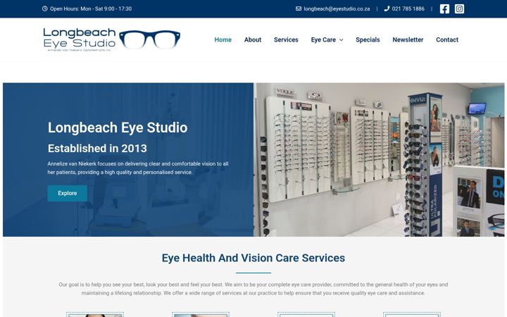 Képernyőkép: eyestudio.co.za