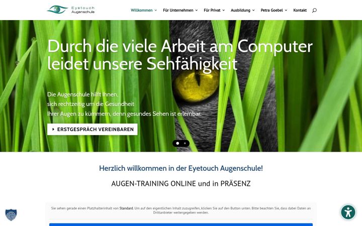 Screenshot of eyetouch-augenschule.de