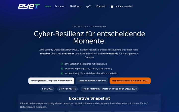Screenshot of eyetsecurity.de