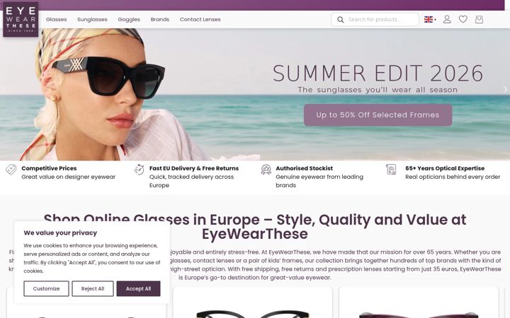 Képernyőkép: eyewearthese.com