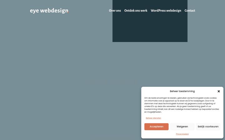 Skærmbillede af eyewebdesign.be