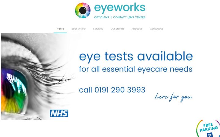 Zrzut ekranu eyeworksoptical.co.uk