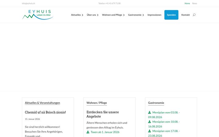 Screenshot of eyhuis.ch