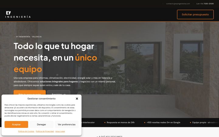 Screenshot of eyingenieria.com
