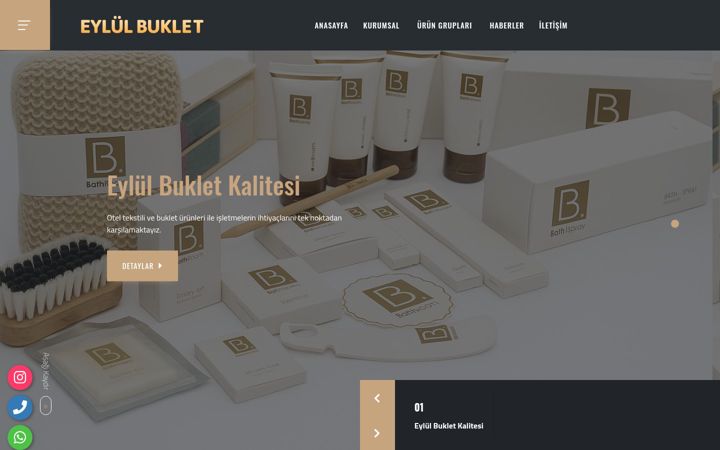 Screenshot of eylulbuklet.com