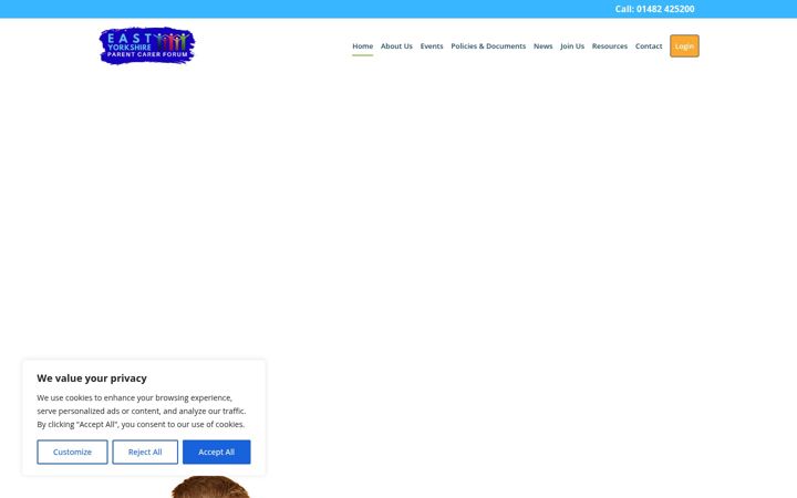Screenshot of eypcf.co.uk