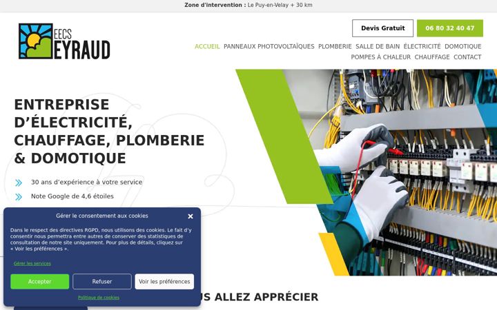 Screenshot of eyraudeecs.fr