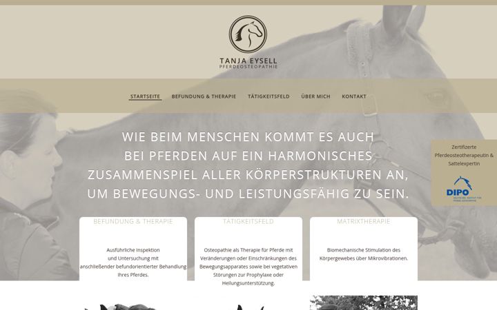 Screenshot von eysell-pferdeosteopathie.de