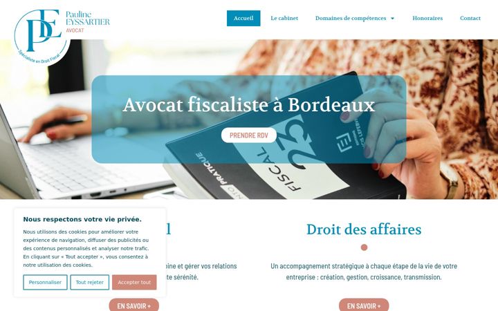 Screenshot of eyssartier-avocat.fr