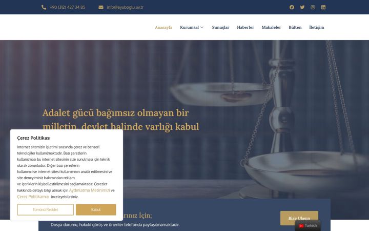 Ekrānuzņēmums no eyuboglu.av.tr