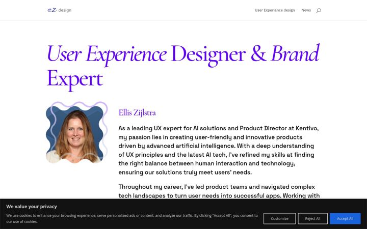 Screenshot of ez-design.nl