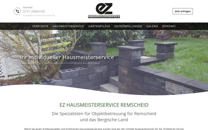 Screenshot of ez-hausmeisterservice.de