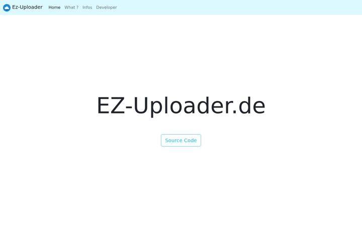 Screenshot of ez-uploader.de