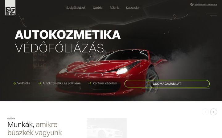 Screenshot of ezautokozmetika.hu