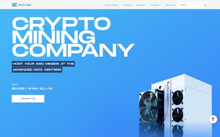 Kuvakaappaus sivustosta ezblockchain.net