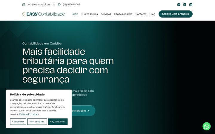 Screenshot ta' ezcontabil.com.br