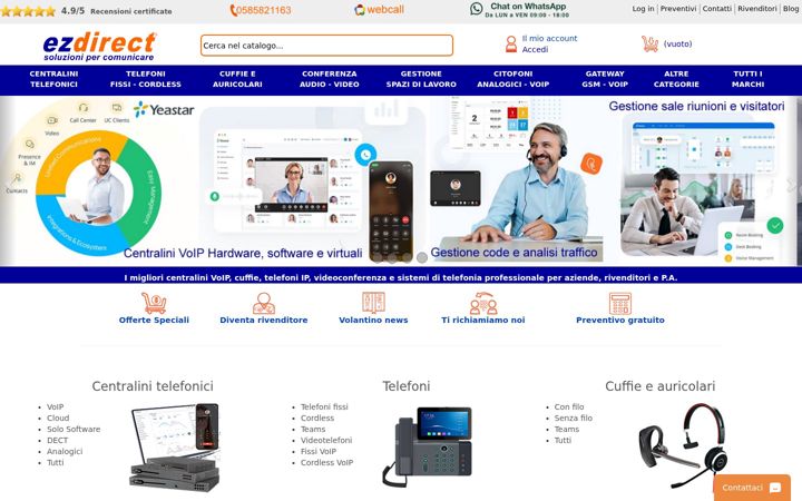 Screenshot of ezdirect.it