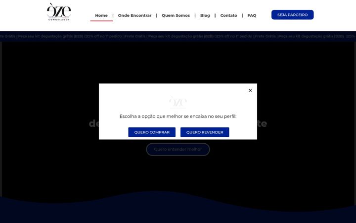 Screenshot ta' ezecongelados.com.br