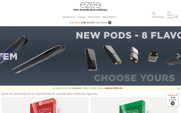 Screenshot of ezee-e.cz