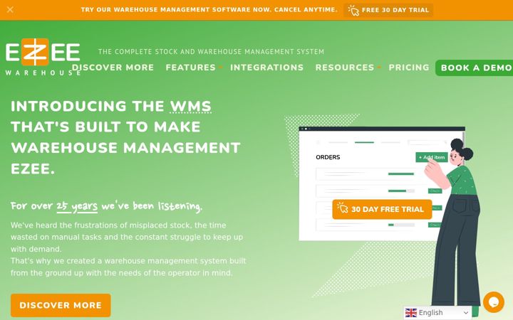 Screenshot of ezee-warehouse.co.uk