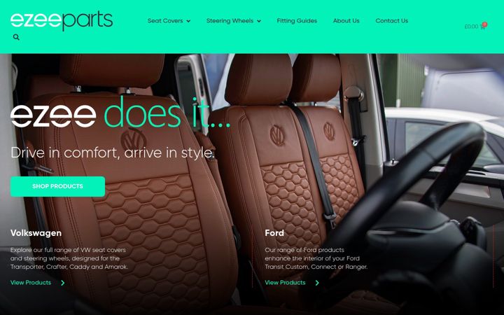 Skjámynd af ezeeparts.co.uk