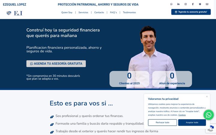 Screenshot of ezequiellopez.com.ar